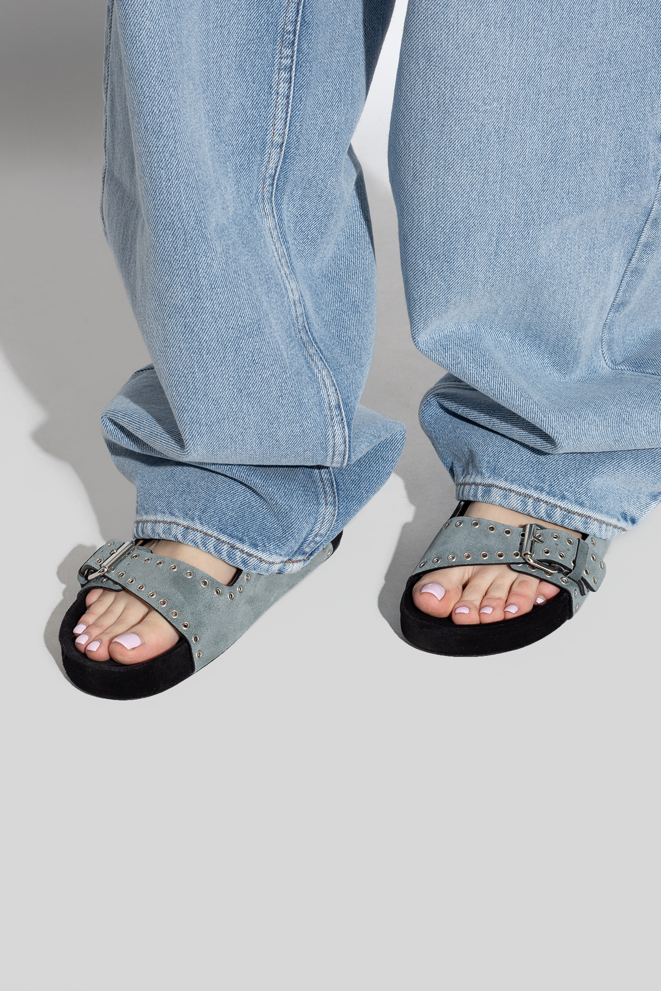 Isabel Marant ‘Lennyo’ leather slides Women's Shoes Vitkac